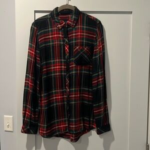 Christmas Flannel Shirt Social Threads Size Small